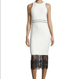 Cinq A Sept Hestia LaceHem Sleeveless Sheath Dress